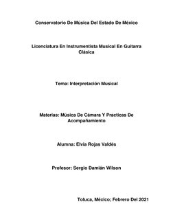 Conservatorio De Música Del Estado De México 
 
 
Licenciatura En Instrumentista Musical En Guitarra 
Clásica 
 
 
 
Tema: In