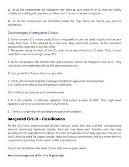 Advantages and Disadvantages of ICs | PDF | Integrated Circuit ...