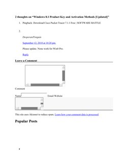 2 thoughts on “Windows 8.1 Product Key and Activation Methods [Updated]”
1. Pingback: Download Cisco Packet Tracer 7.1.1 Free