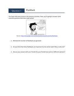 Understanding Flashback Techniques | PDF | Lesson Plan | Teachers