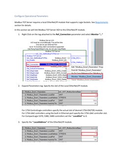 Modbus TCP Server - AOI Based Code For ControlLogix V 2.02.00 | PDF ...
