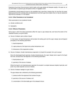 RECOMMENDED PRACTICE FOR CLASSIFICATION OF LOCATIONS FOR ELECTRICAL INSTALLATIONS AT PETROLEUM FACILITIES  
 
CLASSIFIED