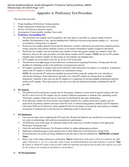 Proficiency Testing Procedure Guidelines | PDF | Laboratories | Evaluation