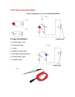 Como hacer una punta lógica  
                                                      Esta es la punta que va a ir en la punta