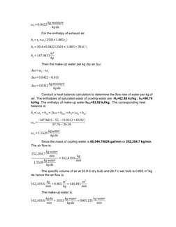 Cooling Tower Calculation Overview | PDF | Relative Humidity | Humidity
