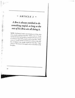 The Bro Code by Barney Stinson | PDF