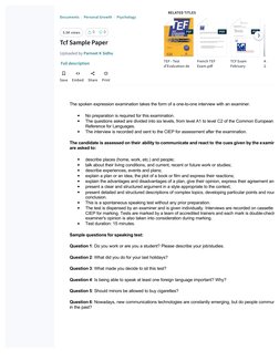 TCF Exam Sample Papers and Practice | PDF | Test (Assessment ...
