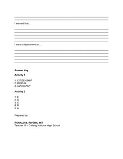 Empowerment Technologies Learning Module | PDF | Educational Technology ...