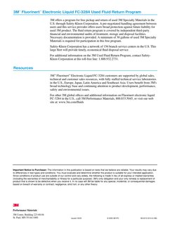 Performance Materials
3M Center, Building 223-6S-04
St. Paul, MN 55144-1000
Important Notice to Purchaser: The information in