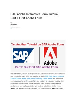 SAP Adobe Interactive Form Guide | PDF | Page Layout | Interface ...