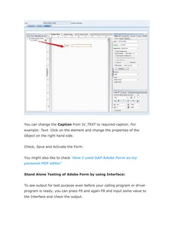 SAP Adobe Interactive Form Guide | PDF | Page Layout | Interface ...