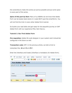 SAP Adobe Interactive Form Guide | PDF | Page Layout | Interface ...