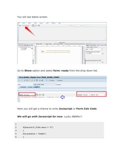 Dynamic Field Handling in SAP Adobe Forms | PDF | Java Script ...