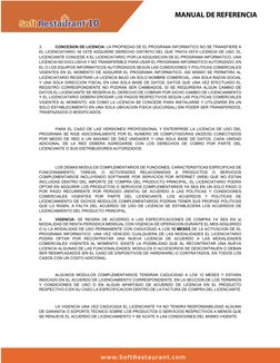 MANUAL DE REFERENCIA 
 
3. 
CONCESIÓN DE LICENCIA: LA PROPIEDAD DE EL PROGRAMA INFORMÁTICO NO SE TRANSFIERE A 
EL LICEN