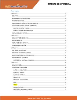 MANUAL DE REFERENCIA 
Contenido 
CAPITULO 1 ...........................................................................