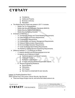  
 
 
 
 
■
Compliance. 
■
Intellecutal Property. 
■
BUsiness continuity. 
■
Reputation. 
●
The Mobile Security Project was s