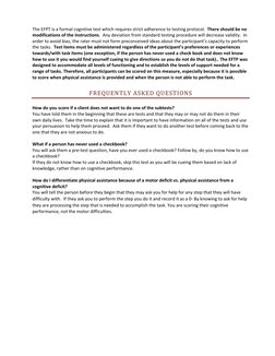 Sample Efpt Executive Function Performance Test (EFPT) | PDF | Executive Functions ...