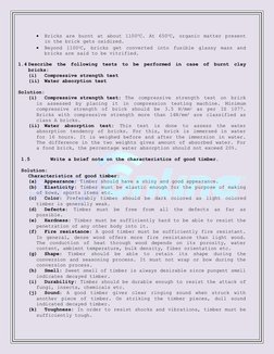  
Bricks are burnt at about 11000C. At 6500C, organic matter present 
in the brick gets oxidized. 
 
Beyond 11000C, brick