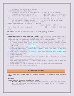 Volume of one brick with mortar  
= 
20.27×10.27×10.27cm3=2137.94cm3 
 
 
 
Volume of one brick without mortar 
= 19 ×