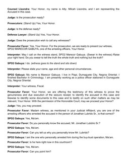 Mock Trial Script: Criminal Case Example | PDF | Witness | Judge