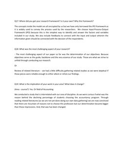 Q17: Where did you get your research framework? Is it your own? Why this framework?
The concepts inside the model are all enc