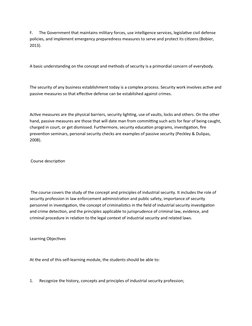 F.      The Government that maintains military forces, use intelligence services, legislative civil defense 
policies, and im