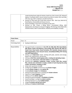 AWS Cloud Engineer Profile Summary | PDF | Amazon Web Services | Cloud ...