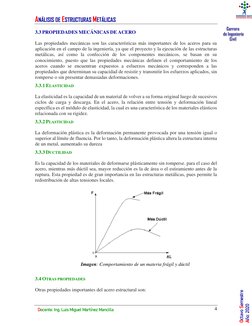 ANÁLISIS DE ESTRUCTURAS METÁLICAS 
4 
Docente: Ing. Luis Miguel Martínez Mancilla 
Estudiante: Blademir Ciro Argota 
Octavo S