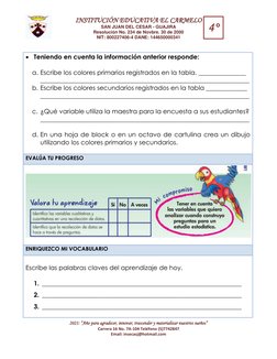 Actividades de Estadística para 4° Primaria | PDF | Estadísticas | Science