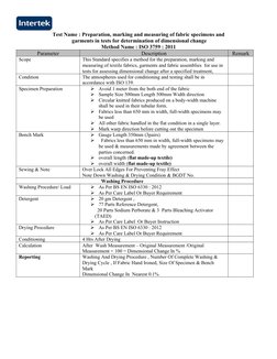 Dimensional Stability Testing Standards | PDF | Textiles | Clothing