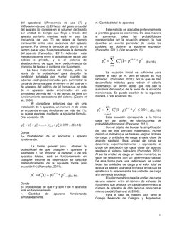 11 
del aparato(q) ii)Frecuencia de uso (T) y 
iii)Duración de uso (t).El factor del gasto o caudal 
del aparato (q) consis