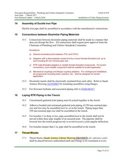 Utility Piping Installation Standards | PDF | Pipe (Fluid Conveyance ...