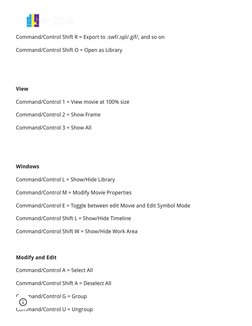 Adobe Animate Shortcut Keys Guide | PDF | Computer Keyboard | Computing