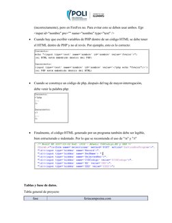 (incorrectamente), pero en FireFox no. Para evitar esto se deben usar ambos. Ejp:
<input id="nombre" pre="" name="nombre" typ