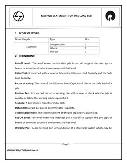 Initial Pile Load Test Method Statement | PDF | Deep Foundation ...