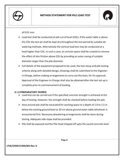 Initial Pile Load Test Method Statement | PDF | Deep Foundation ...