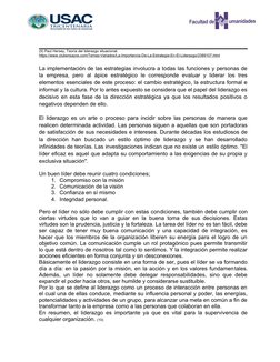 (9) Paul Hersey, Teoría del liderazgo situacional.
https://www.clubensayos.com/Temas-Variados/La-Importancia-De-La-Estrategia