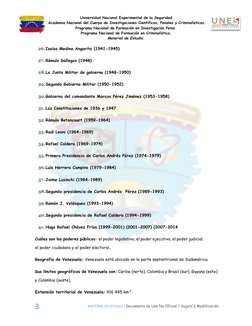 Universidad Nacional Experimental de la Seguridad. 
 Academia Nacional del Cuerpo de Investigaciones Científicas, Penales y