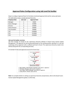 Job Level Approval Rules Setup Guide | PDF | Computing | Labour