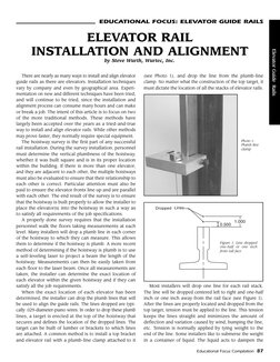 Elevator Guide Rails Installation and Alignment | PDF | Elevator | Rail ...