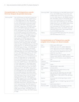 8	
Notas de lanzamiento Cellebrite de UFED v7.5 y Analytics Desktop 7.0
Compatibilidad con 94 dispositivos usando 
Eliminar b