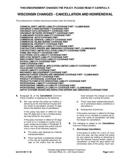 Includes copyrighted material of Insurance
IA 4112 WI 11 18
Services Office, Inc., with its permission.
Page 1 of 3
THIS ENDO