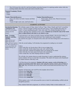 ·
This CLR lesson fits in the ELA and Social Studies curriculum because it is exploring another culture while also 
teaching