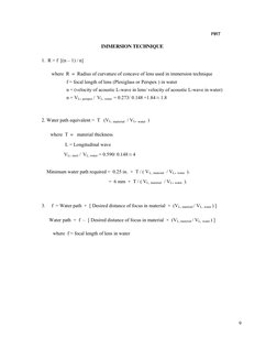 Ultrasonic Testing Formulas and Data | PDF | Ultrasound | Sound