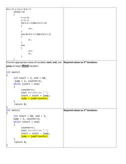 Dry Run Examples for C++ Code | PDF | Computer Programming | Software ...