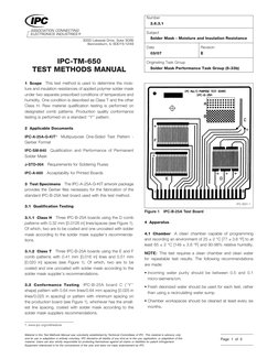 Ip 565 Test Method Ipc-Tm-650 Test Methods Manual | PDF | Solder | Electrical Resistance ...