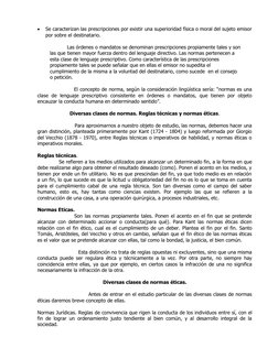 
Se caracterizan las prescripciones por existir una superioridad física o moral del sujeto emisor
por sobre el destinatario.