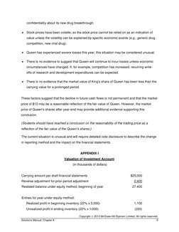 Copyright © 2013 McGraw-Hill Ryerson Limited. All rights reserved. 
Solutions Manual, Chapter 6 
9 
confidentiality about its