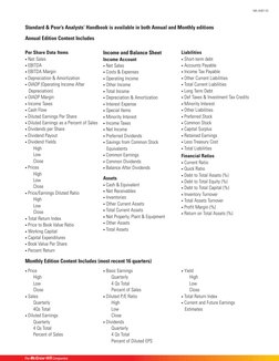 S&P500 Handbook Sheet | PDF | S&P 500 Index | Dividend