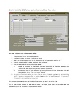 RTV Process and Guidelines in SAP | PDF | Invoice | Receipt